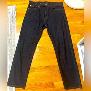 Men’s Calvin Klein black Jean, 34x32 straight (Used Good Condition)